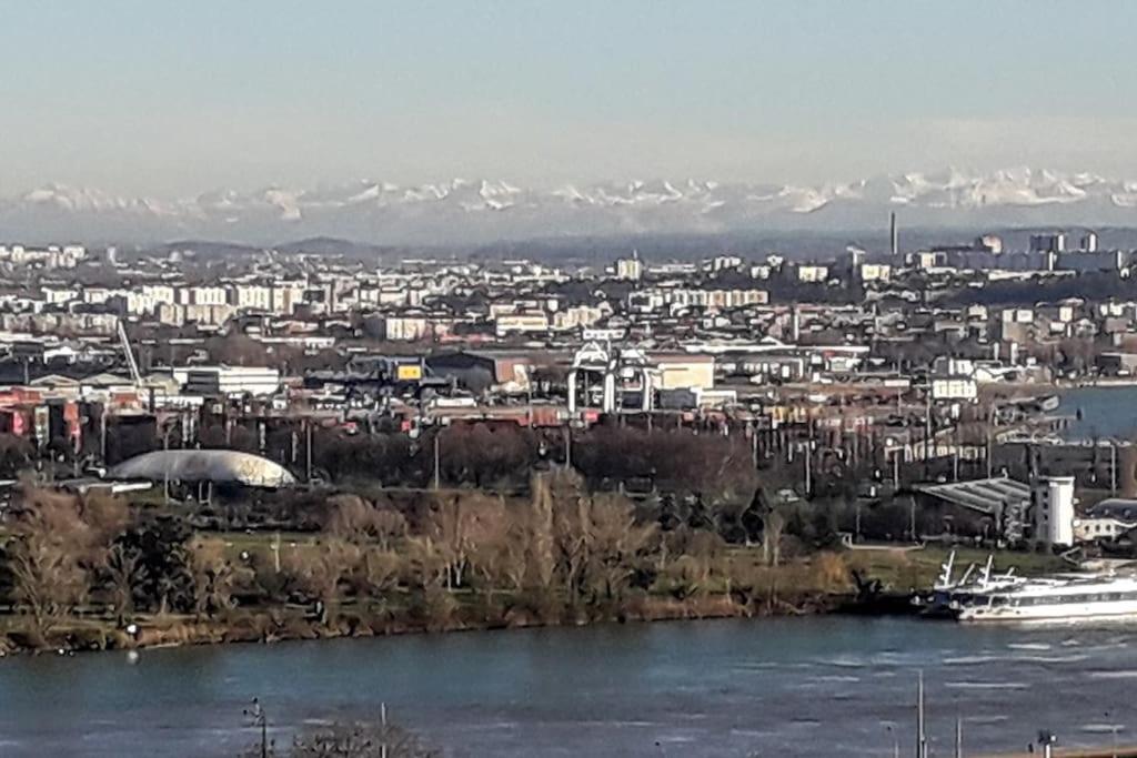 T4/5 Avec Vue Sur Les Alpes A 5 Minutes De Lyon La Mulatiere Exterior foto
